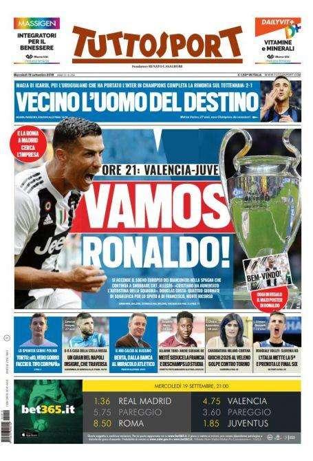 Prima TS - Vecino l'uomo del destino: magia di Icardi, poi l'uruguaiano completa la rimonta sul Tottenham