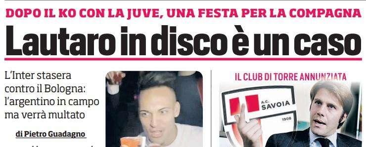 Prima CdS - Lautaro in disco è un caso: l'argentino in campo ma verrà multato