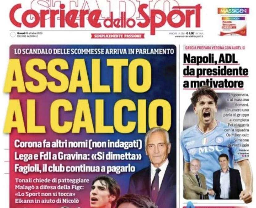 Prima CdS - Assalto al calcio: lo scandalo delle scommesse arriva in Parlamento