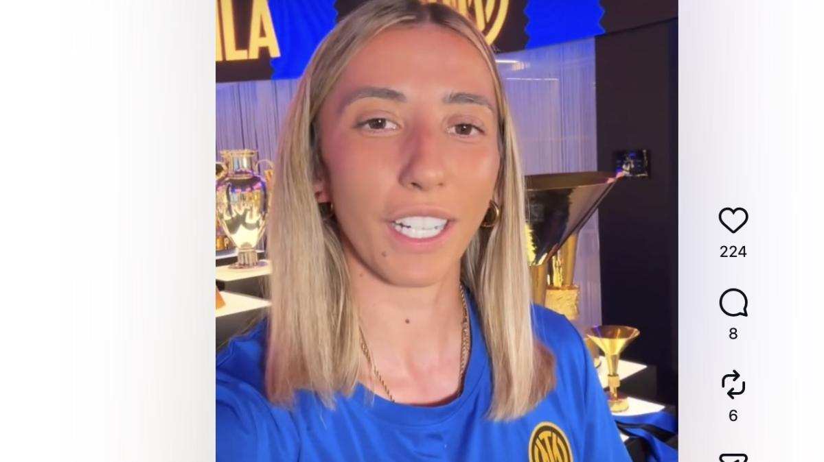 Inter Women, la nuova arrivata Sheila presentata nella sede dei trofei