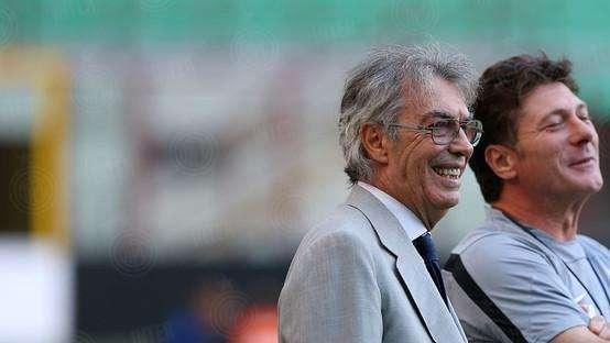 Moratti: "Una partita per gli eroi del Triplete. Mazzarri? Avanti con lui"