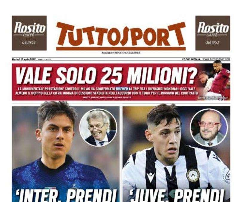 Prima TS - Moratti: "Inter, prendi Dybala". Bremer vale solo 25 mln?