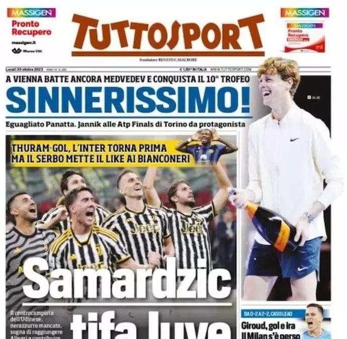 Prima TS - Thuram-gol, l'Inter torna prima