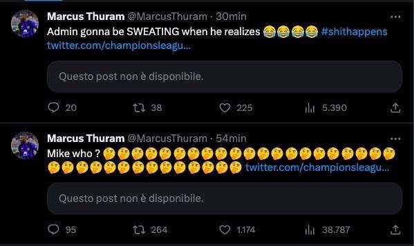 La Champions League confonde Thuram con Maignan sui social, l'interista scherza: "Mike chi? L'admin suderà"