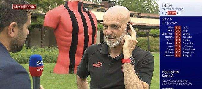 Milan, Pioli a Sky: "Vogliamo andare in finale. Leao sembra stare bene, spero di averlo a disposizione"