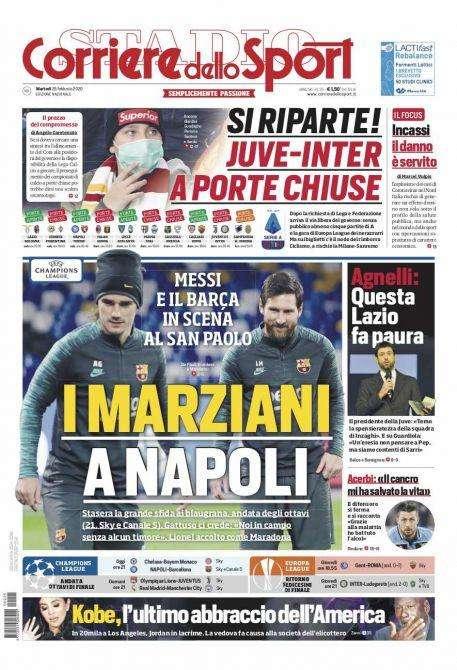 Prima CdS - Si riparte! Juve-Inter a porte chiuse