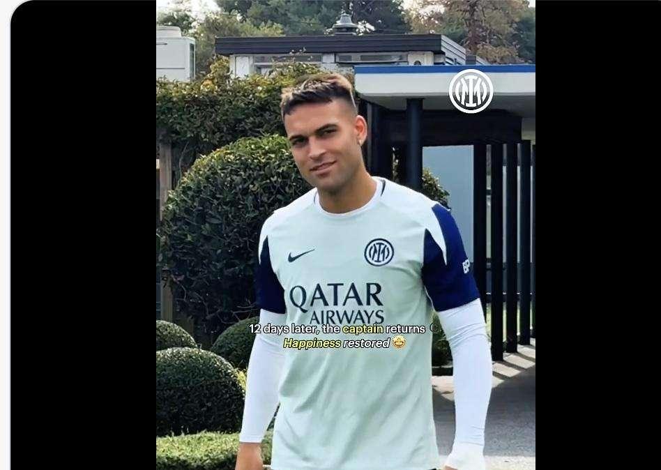 VIDEO - Il ritorno di Lautaro Martinez alla Pinetina, l'Inter: "Ci mancava? Decisamente sì"