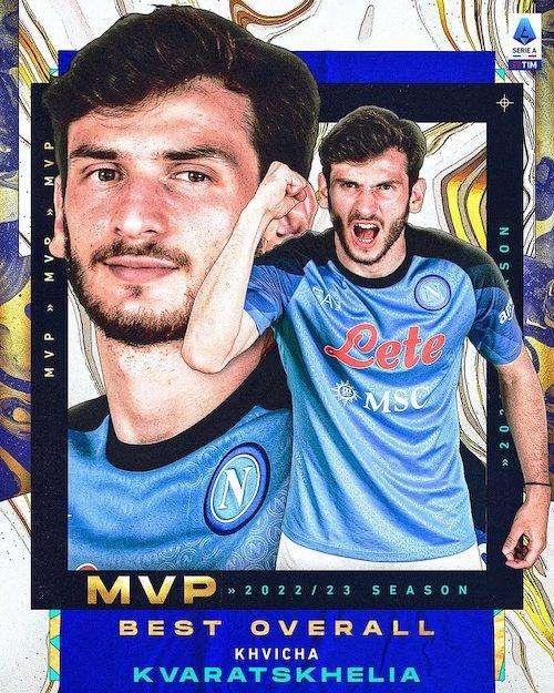 Serie A, Kvaratskhelia MVP del campionato. De Siervo: "Impatto impressionante"