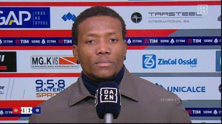 Cremonese, Okereke a DAZN: "Acerbi da rosso, sarebbe cambiata la partita"
