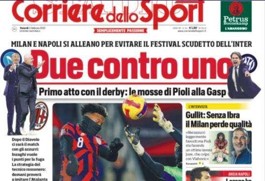 Prima CdS - Due contro uno: Milan e Napoli per evitare il festival scudetto dell'Inter