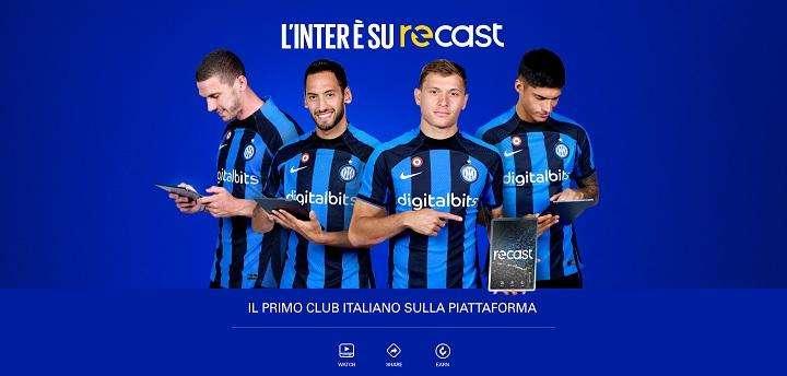 L'Inter sbarca su Recast. Antonello: "Nuova tappa nell'innovazione dei contenuti"