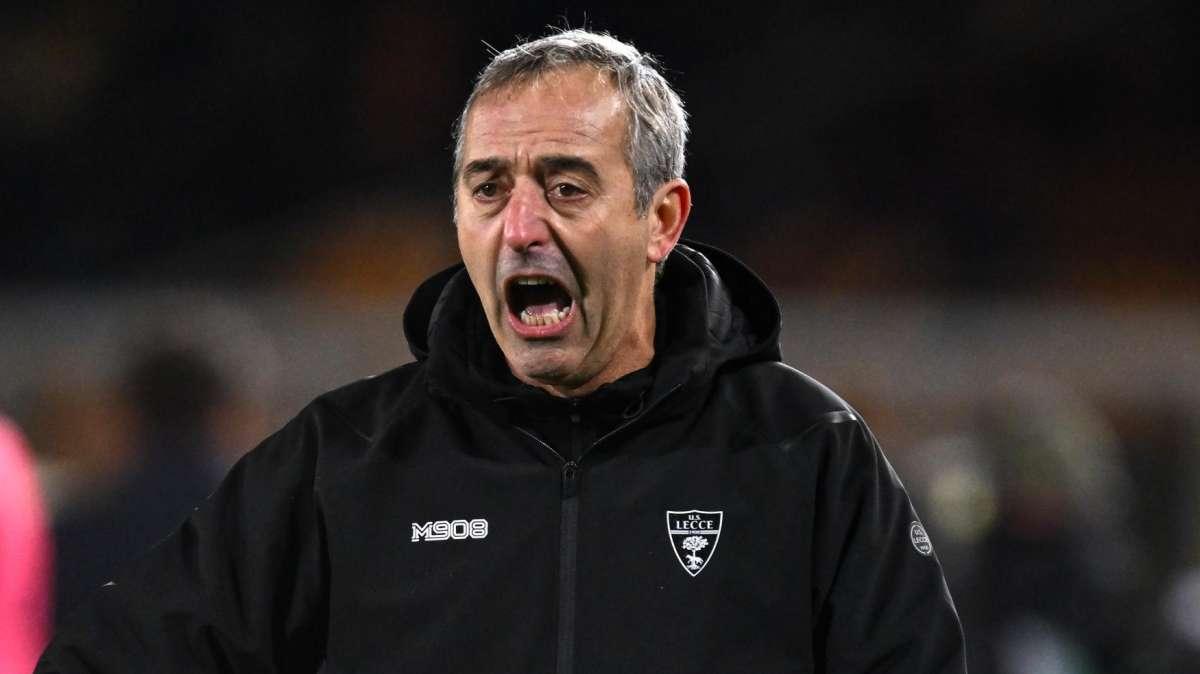 Lecce contro l'Inter senza lo squaificato Rebic, Giampaolo: "Avevo detto di non cadere nella trappola di Mina"
