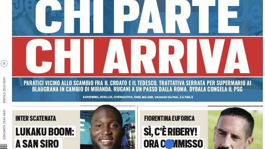 Prima TS - Lukaku boom: a San Siro in 60 mila per il Lecce