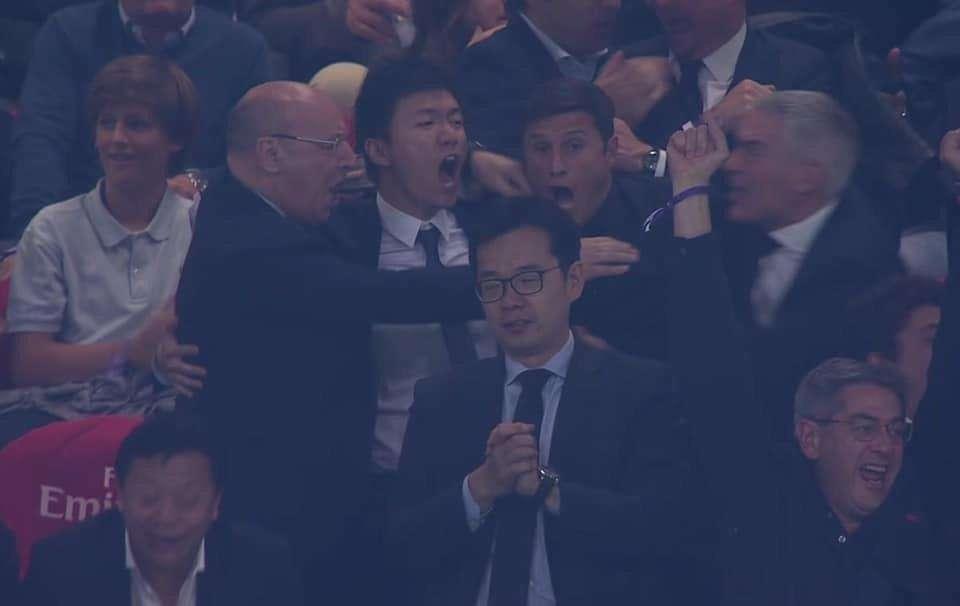 FOTO - Lukaku chiude i giochi e Zhang 'si lascia andare' in tribuna