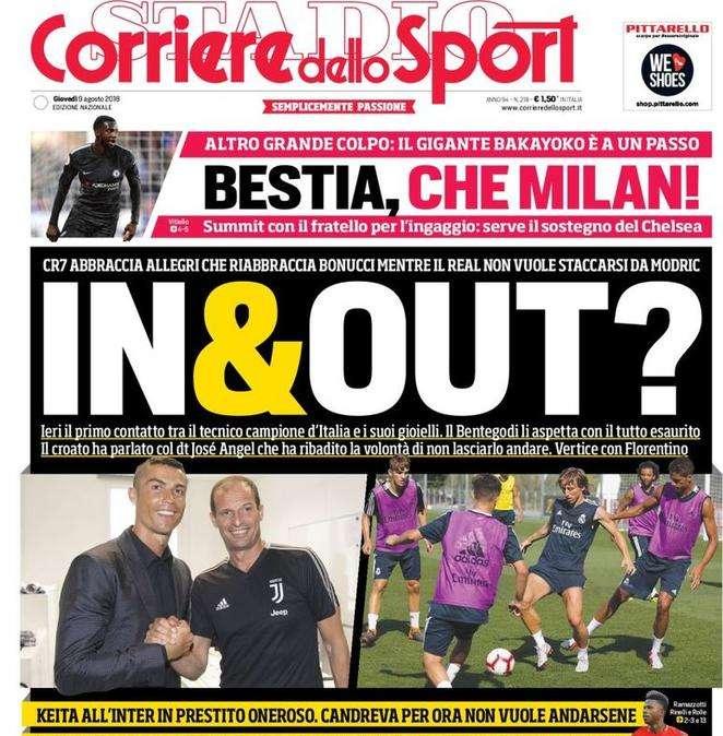 Prima CdS - Il Real non vuole staccarsi da Modric. Il croato ha parlato col dt José Angel, vertice con Florentino