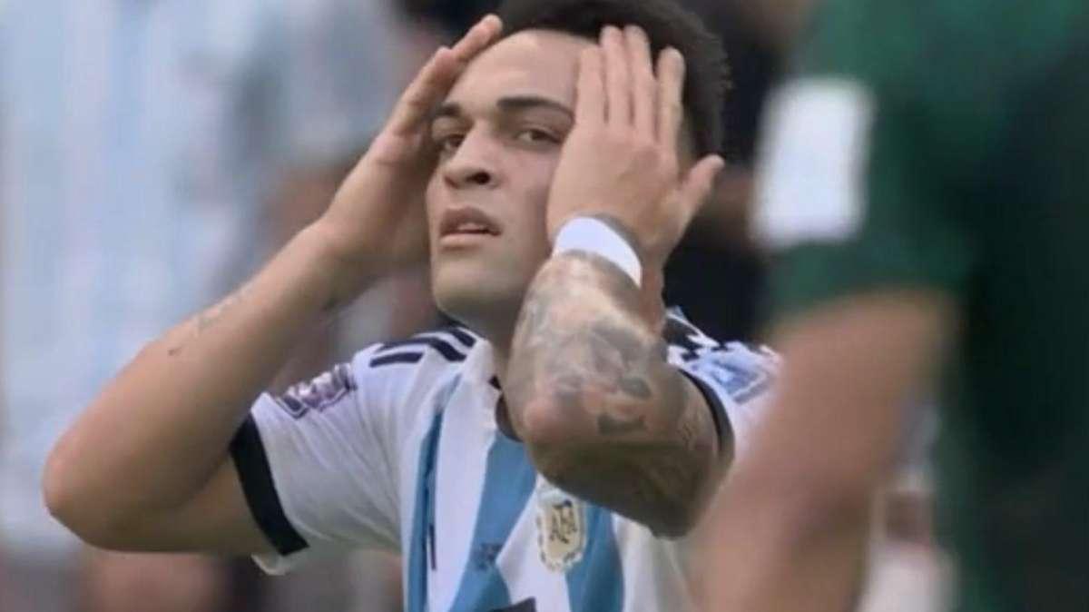 Lautaro, sfortuna nera: due gol annullati in 45 minuti contro l'Arabia
