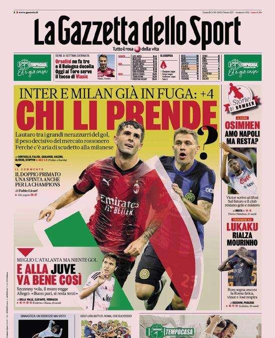 Prima GdS - Inter e Milan già in fuga, chi li prende?