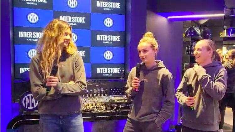 Anche Cambiaghi, Magull e Cszisar all'inaugurazione del nuovo Inter Store: "Questo club è una famiglia"