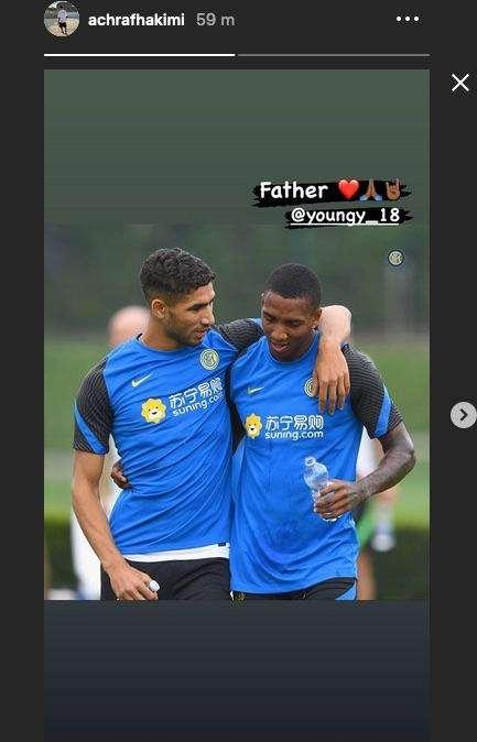 Hakimi, già instaurato un rapporto speciale con Young: "Padre"