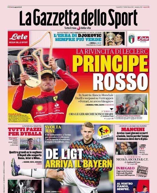 Prima GdS - Tutti pazzi per Dybala. Inzaghi sorride, Asllani talento che conquista