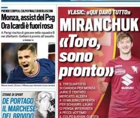 Prima TS - Monza, assist del PSG: ora Icardi è fuori rosa