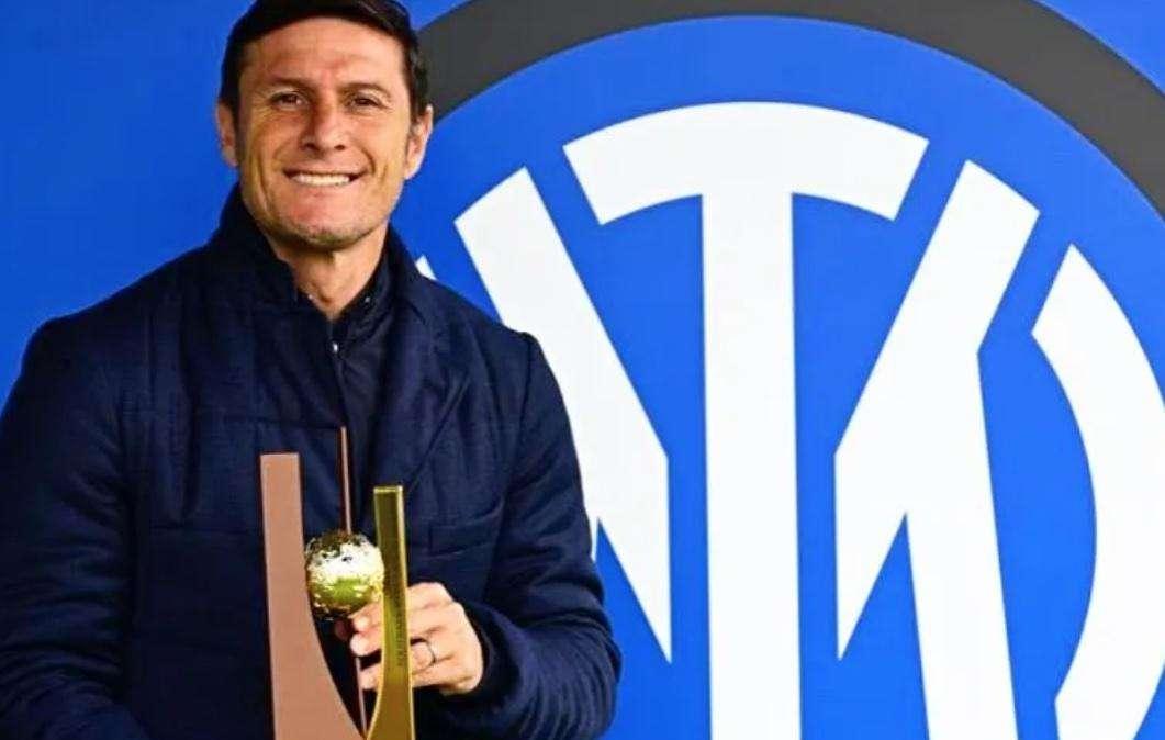 Zanetti premiato da World Sport Organization "per l'impegno in azioni positive per l'umanità"