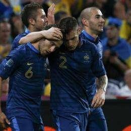 L'esultanza in Nazionale di Cabaye e Debuchy