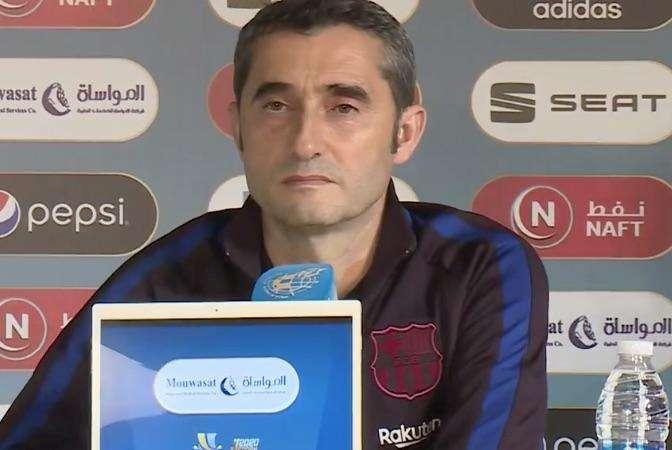 Barcellona, Valverde: "Conto su Vidal per la Supercoppa di Spagna, non dobbiamo pensare che se ne andrà"