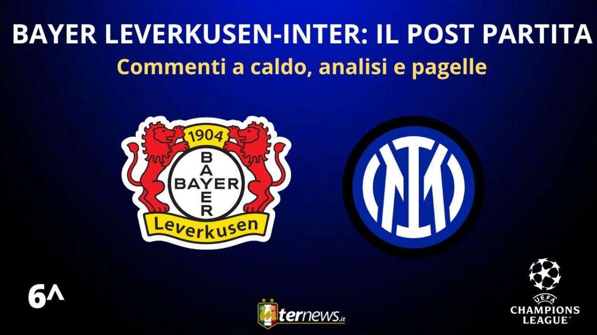 Rivivi la diretta! CHAMPIONS LEAGUE, il POST PARTITA di BAYER LEVERKUSEN-INTER: collegamento LIVE da stadio