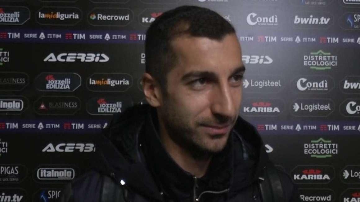 Mkhitaryan a ITV: "Spezia squadra di qualità, ma siamo qui per prenderci i tre punti"