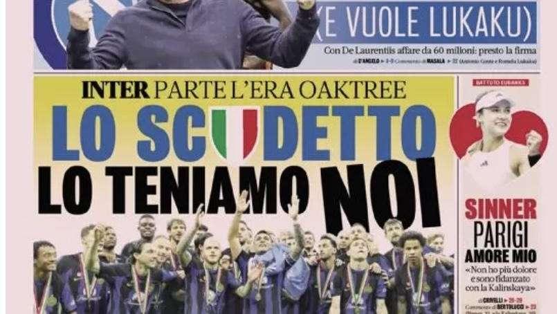 Prima GdS - Inter, parte l’era Oaktree. Lo Scudetto lo teniamo noi 