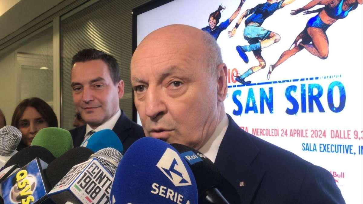 Marotta: "Inter, tre comportamenti per alzare il livello. Ristrutturare San Siro? No, vogliamo fare uno stadio nuovo"