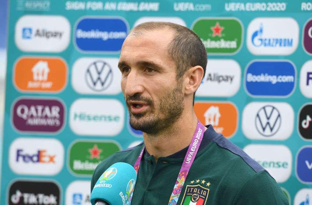 Chiellini: "Sono un grande estimatore di Kane. Lui e Lukaku attaccanti mondiali"