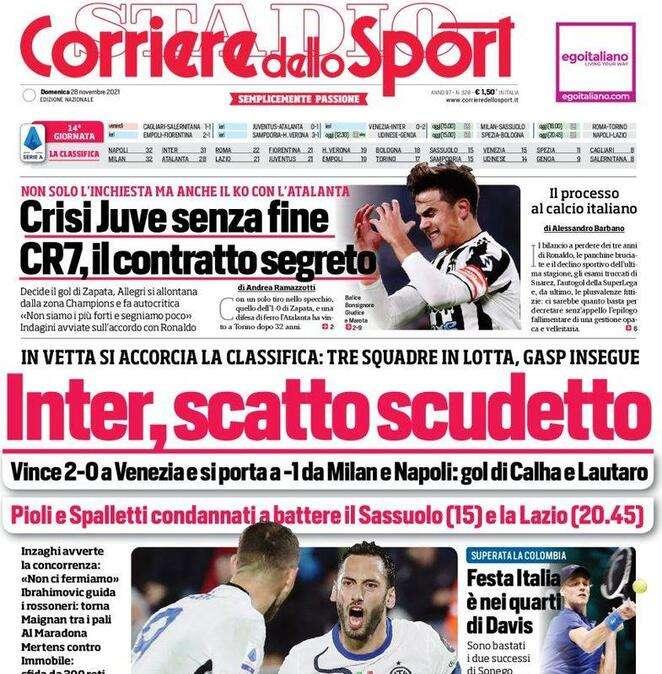 Prima CdS - Inter, scatto Scudetto. Si accorcia la classifica