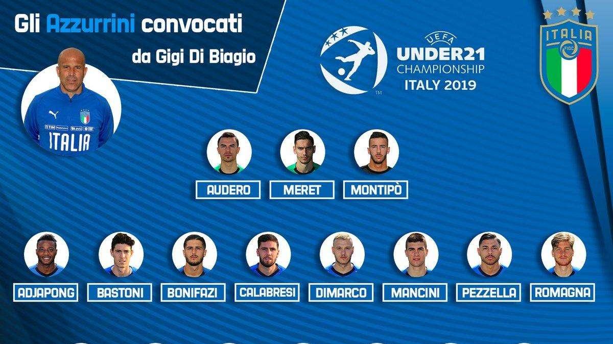 Europei U-21, i 23 convocati di Di Biagio: ci sono Bastoni, Dimarco e Pinamonti. Presente anche Barella
