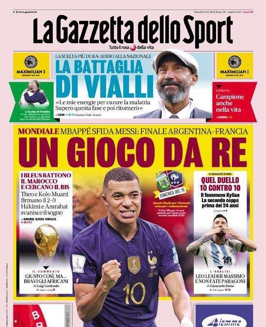 Prima GdS - Un gioco da re, Mbappé sfida Messi. Inter: missione rilancio per Correa