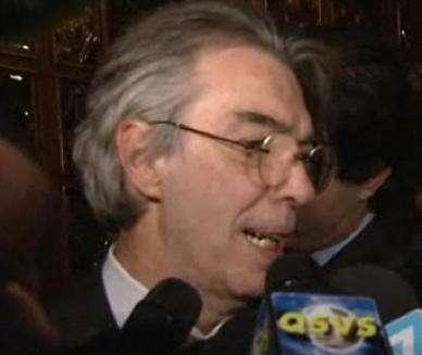 Massimo Moratti: "Inter prima con merito". Poi sostegno a Mourinho