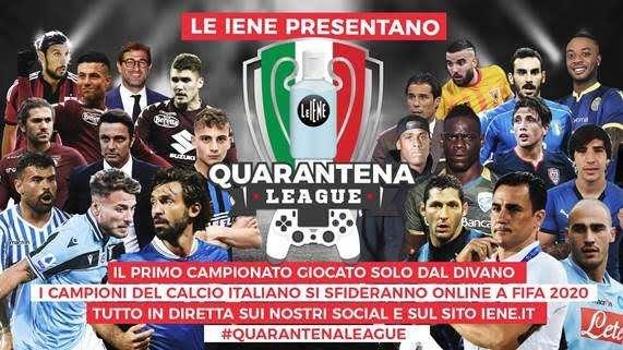 Materazzi e Sebastiano Esposito protagonisti della Quarantena League de Le Iene