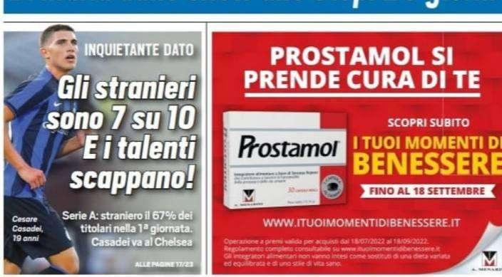 Prima TS - Casadei va al Chelsea. I talenti scappano dall’Italia