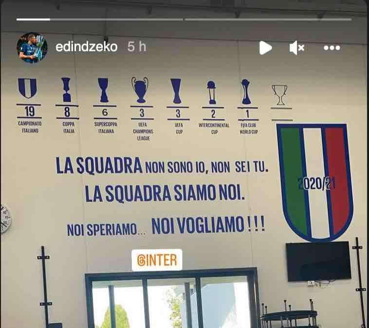 Dzeko si sente ancora al centro dell'Inter: il post pubblicato oggi sui social