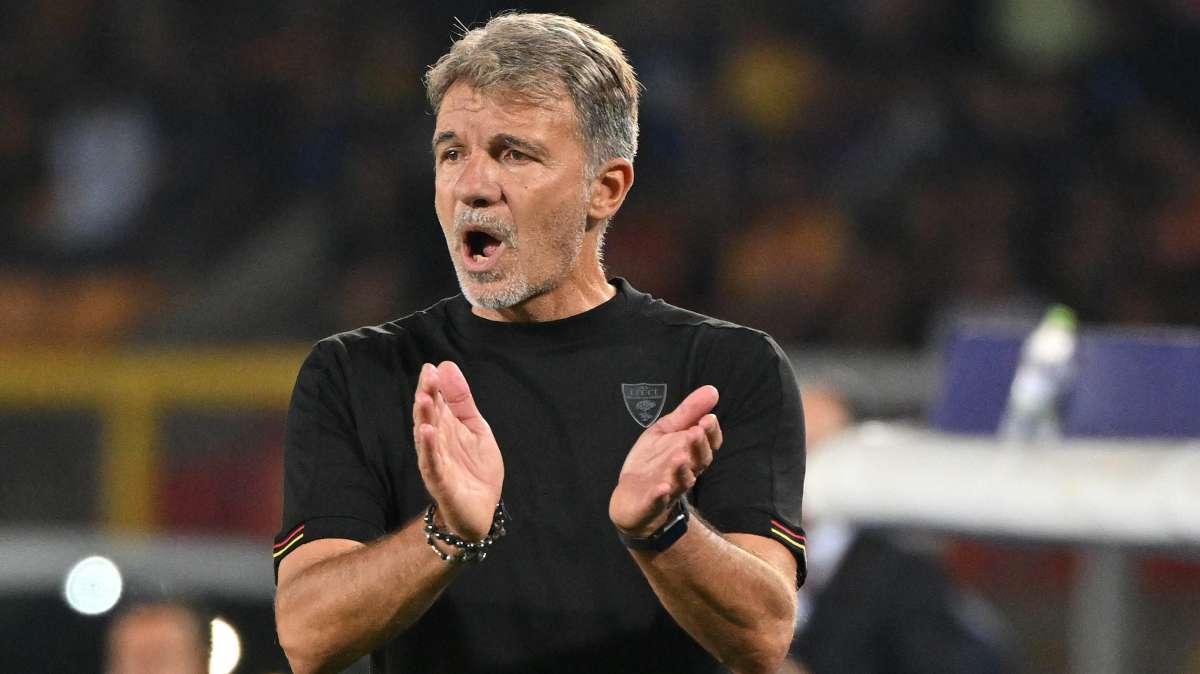 Lecce, Baroni: "Il Napoli non ha niente di meno rispetto a Inter, Milan e Juve"