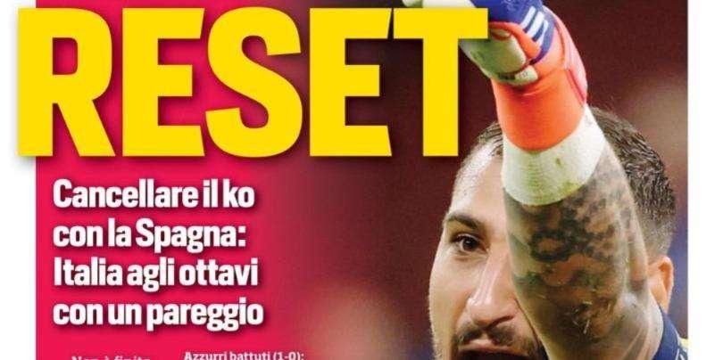 Prima CdS - Reset. Cancellare il ko con la Spagna. Juve, ora Greenwood e Thuram