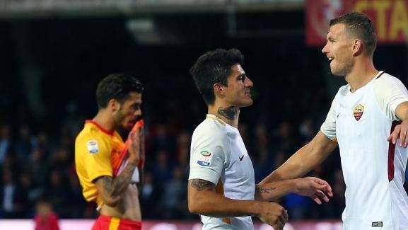 Roma, tutto facile a Benevento: doppio Dzeko e due autoreti dei padroni di casa per lo 0-4 finale