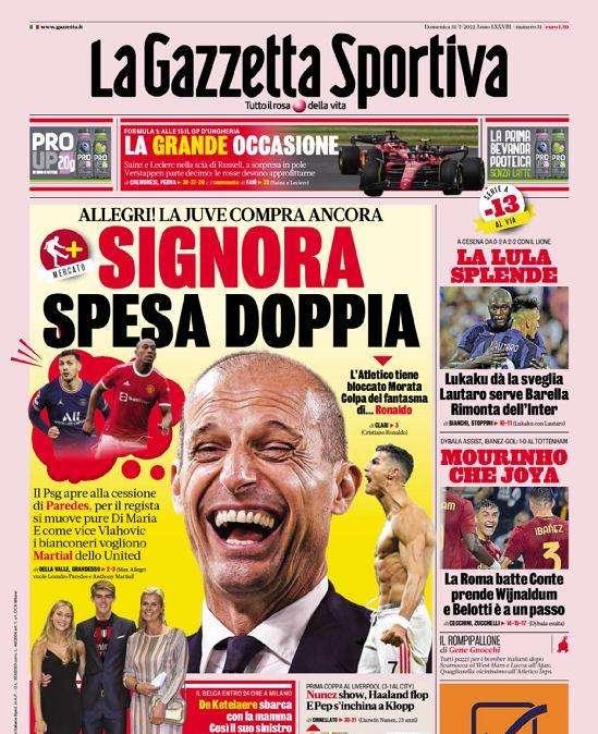 Prima GdS - La LuLa splende, rimonta dell'Inter: 2-2 contro il Lione