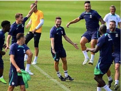 Barella, Skriniar e Lautaro deridono Lukaku: "Non ho preso tunnel!". Gagliardini lo smonta: "Vai! Altro giro"