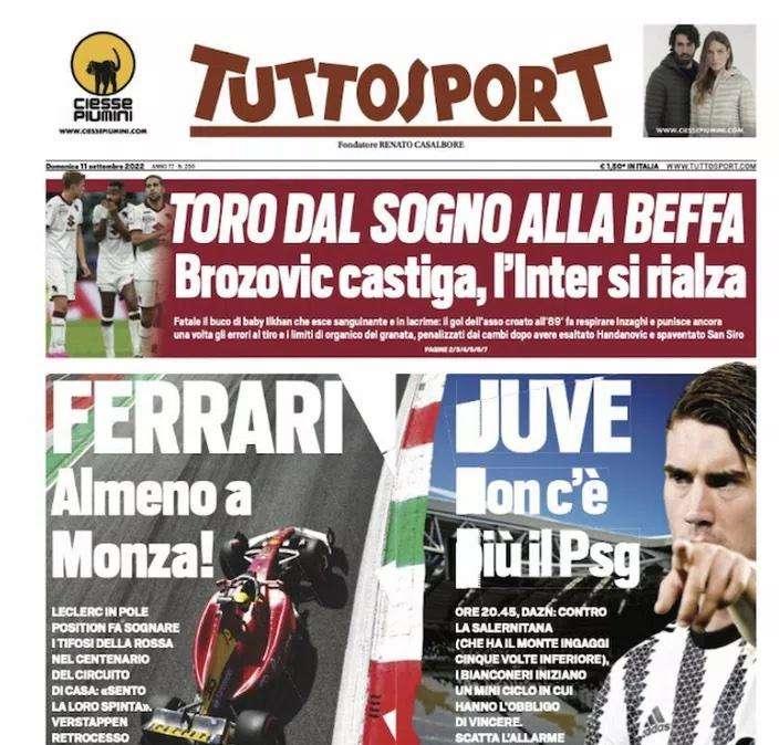 Prima TS - Toro dal sogno alla beffa. Brozovic castiga, l'Inter si rialza