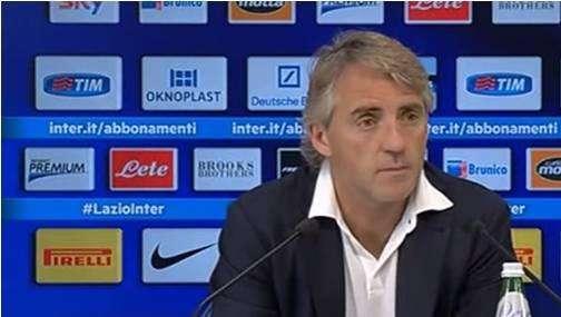 Mancini in conferenza: "Ci manca la cattiveria. Vidic? Può capitare. Thohir..."