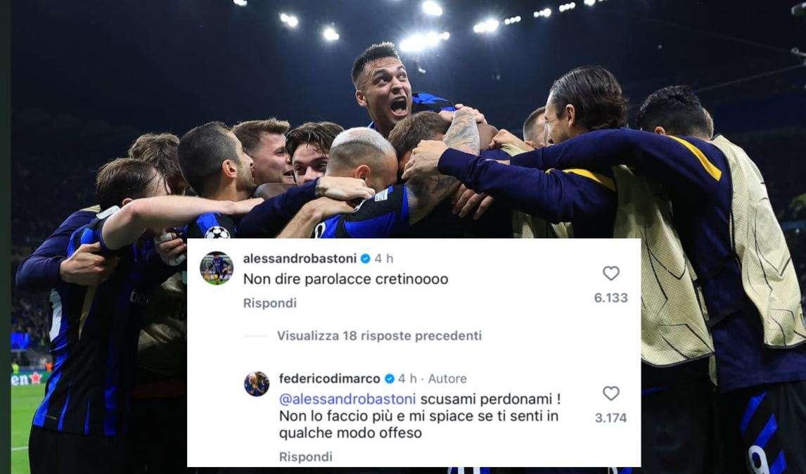 L'urlo di Dimarco: "A San Siro nulla è impossibile". Poi, Bastoni lo richiama all’ordine: "Non dire parolacce"