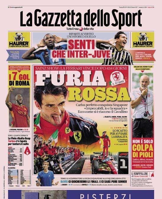 Prima GdS - Senti che Inter-Juve. Riparte ai vertici uno storico duello