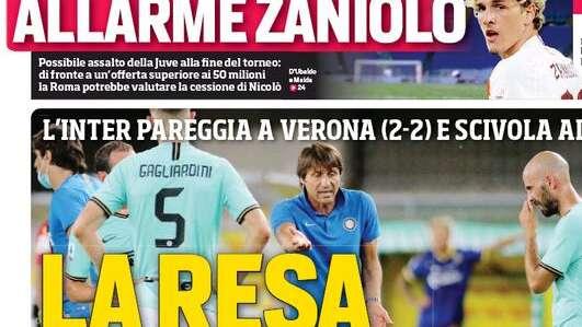 Prima CdS - La resa di Conte: i nerazzurri sbandano e deludono ancora 
